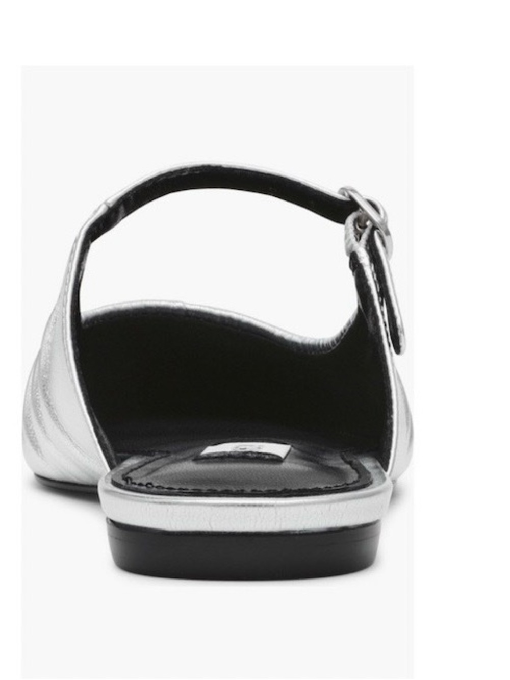 NWOT Steve Madden Gisele Metallic Silver Mary Jane - Picture 3 of 9